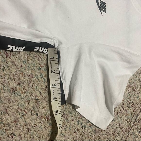 Nike White Swoosh Short Sleeve Shirt Mens Size Small - Picture 5 of 7
